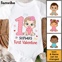 Personalized Gift For Baby First Valentine Baby Onesie 31286 thumb 1