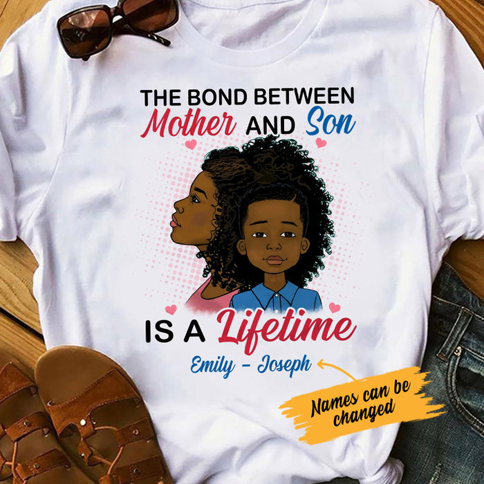 Personalized Son Forever Love BWA Mom T Shirt AG102 29O53 1