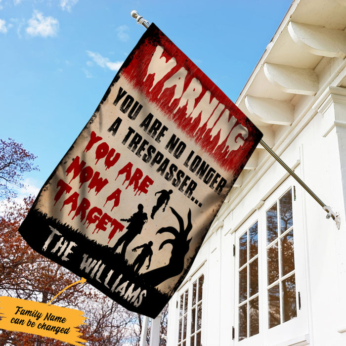 Personalized You Are No Longer Trespassing Halloween Flag AG191 73O36 1