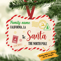 Personalized Family Letter to Santa Christmas Benelux Ornament NB192 30O34 thumb 1