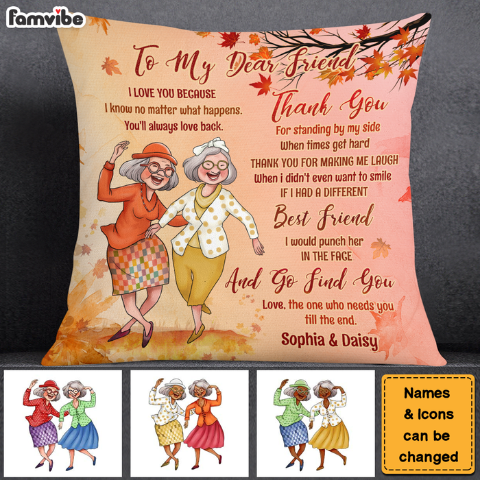 Personalized Gift For Senior Friends Pillow 28001 1
