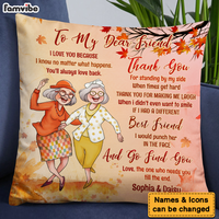 Personalized Gift For Senior Friends Pillow 28001 thumb 1