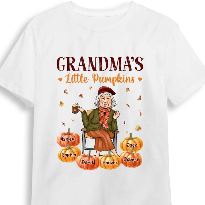 Personalized Gift For Grandma Fall Season Pumpkin Shirt - Hoodie - Sweatshirt 28004 1