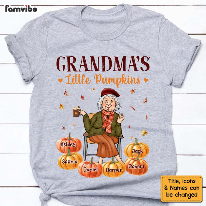 Personalized Gift For Grandma Fall Season Pumpkin Shirt - Hoodie - Sweatshirt 28004 1