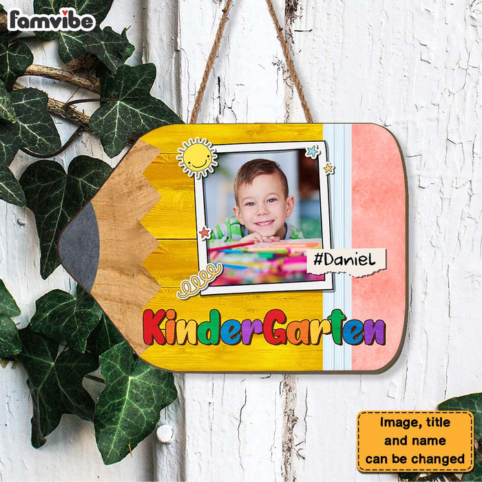 Personalized Photo Grandson Back To School Wood Sign 28005 1