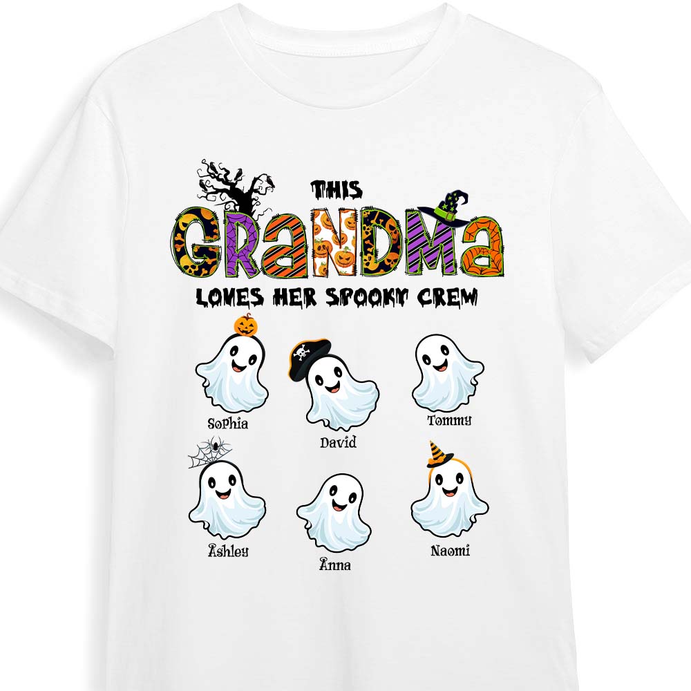 Personalized Gift For Nana Grandma Loves Her Spooky Crew Shirt Hoodie Sweatshirt 28008 Primary Mockup