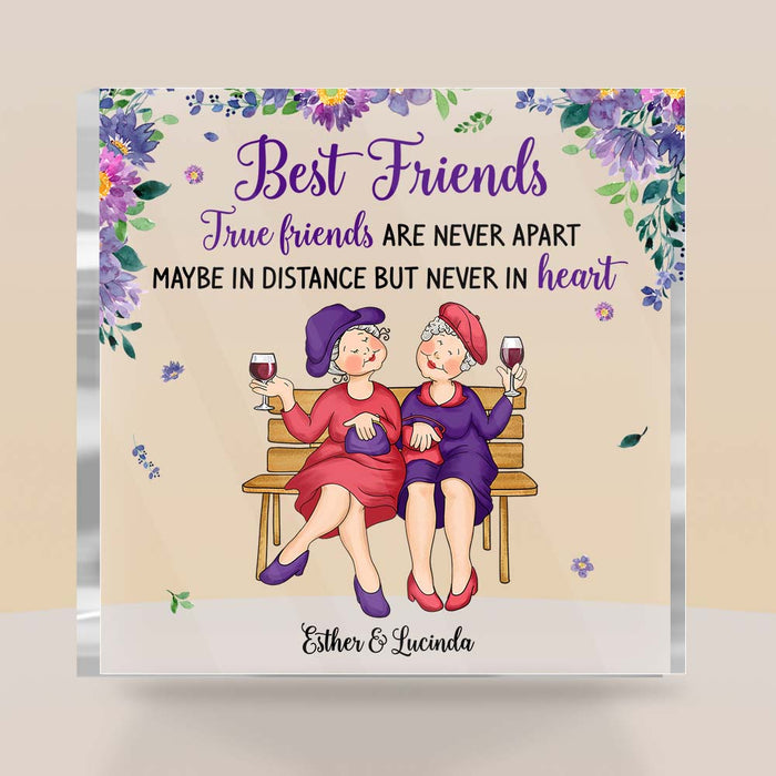 Personalized Gift For Friends Are Never Apart Plaque 28009 1