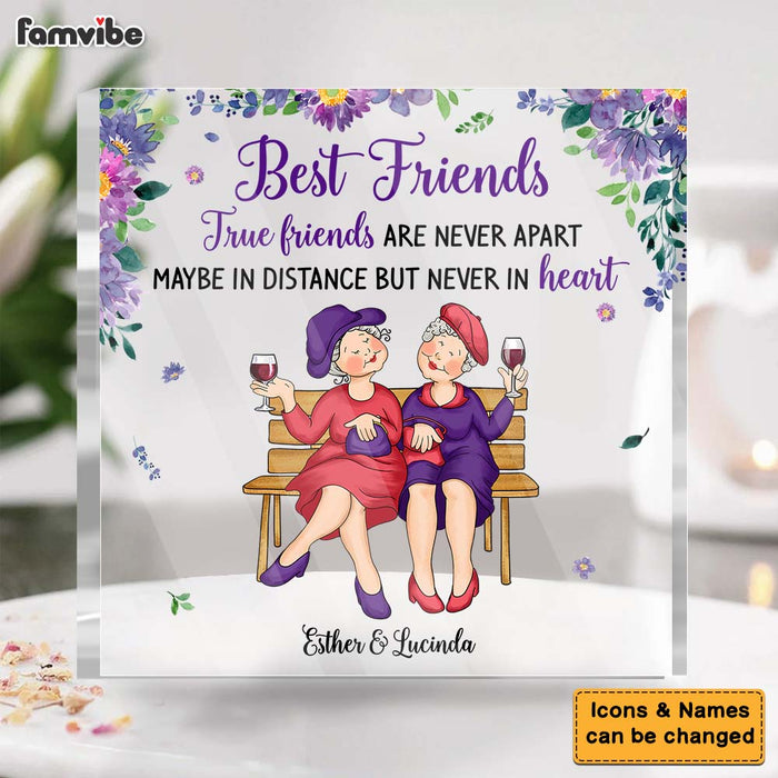 Personalized Gift For Friends Are Never Apart Plaque 28009 1