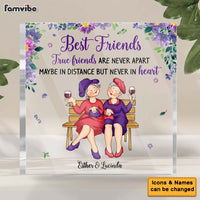 Personalized Gift For Friends Are Never Apart Plaque 28009 thumb 1