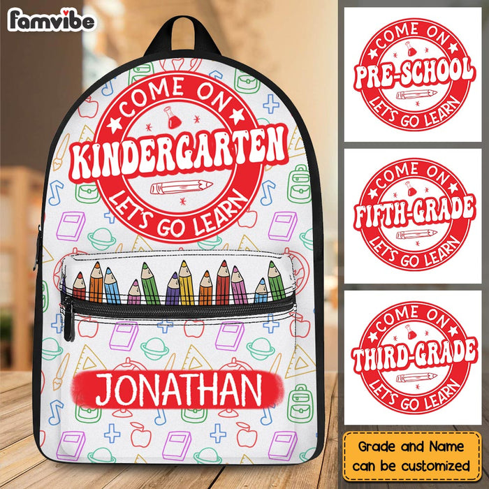 Personalized Gift For Granddaughter Come On Back To School BackPack 28010 1