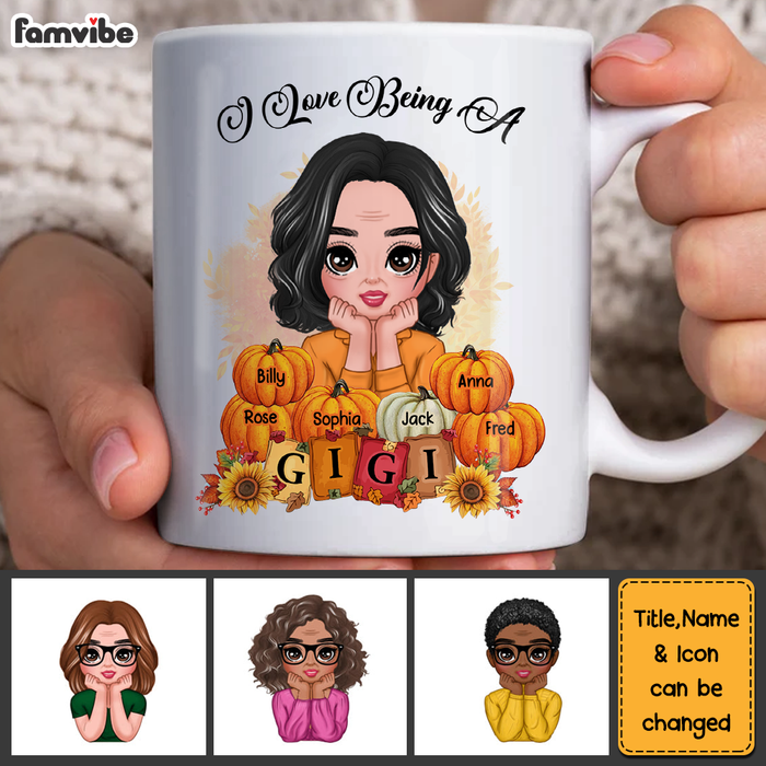 Personalized Gift For Grandma I Love Being A Gigi Autumn Mug 28012 1