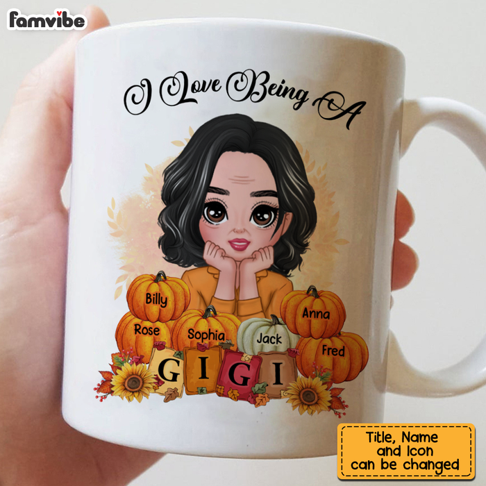 Personalized Gift For Grandma I Love Being A Gigi Autumn Mug 28012 1