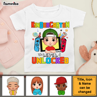 Personalized Back To School Gift For Grandson Level Unlocked Kid T Shirt 28018 thumb 1