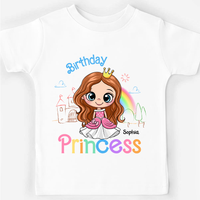 Personalized Gift For Granddaughter Birthday Princess Kid T Shirt 28020 thumb 1