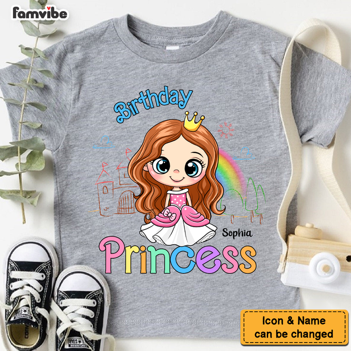 Personalized Gift For Granddaughter Birthday Princess Kid T Shirt 28020 1