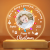 Personalized  Upload Photo Baby's First Christmas Plaque LED Lamp Night Light 28021 1