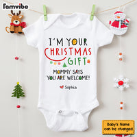 Personalized I'm Your Christmas Gift Baby Onesie 28023 thumb 1