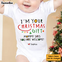 Personalized I'm Your Christmas Gift Baby Onesie 28023 thumb 1