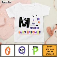 Personalized Gift For Grandson Alphabet Halloween Kid T Shirt 28027 thumb 1