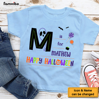 Personalized Gift For Grandson Alphabet Halloween Kid T Shirt 28027 thumb 1
