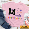 Personalized Gift For Grandson Alphabet Halloween Kid T Shirt 28027 1