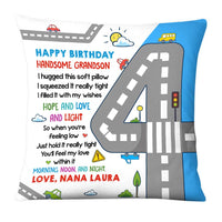 Personalized Gift For Grandson Car 1st To 10th Birthday Pillow 28028 thumb 1