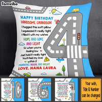 Personalized Gift For Grandson Car 1st To 10th Birthday Pillow 28028 thumb 1