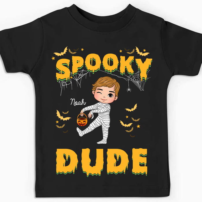 Personalized Gift For Grandson Spooky Dude Kid T Shirt 28030 1