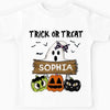 Personalized Grandson Gift Halloween Ghost Sublimation Trick Or Treat Kid T Shirt 28031 1