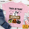 Personalized Grandson Gift Halloween Ghost Sublimation Trick Or Treat Kid T Shirt 28031 1