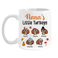Personalized Gift For Grandma Nana's Turkeys Mug 28034 thumb 1