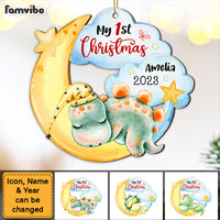 Personalized Baby Gift My First Christmas Dinosaur Ornament 28035 thumb 1