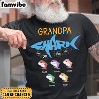 Personalized Gift For Grandpa Shark Shirt - Hoodie - Sweatshirt 28040 thumb 1