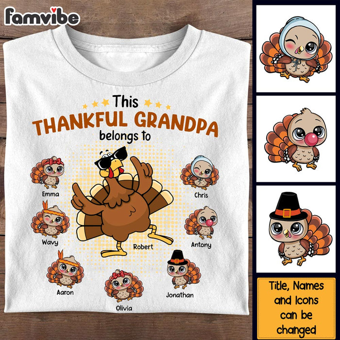 Personalized Gift For Grandpa Turkey Shirt - Hoodie - Sweatshirt 28041 1