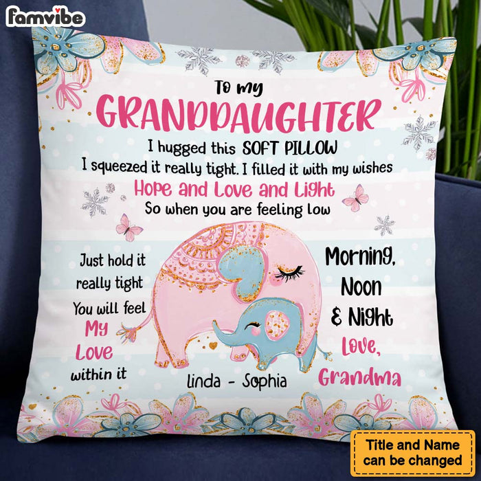 Personalized Gift For Granddaughter You Will Feel My Love Within It Pillow 28045 1