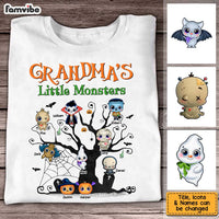 Personalized Halloween Gift For Grandma Little Monsters Shirt - Hoodie - Sweatshirt 28046 thumb 1
