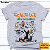 Personalized Halloween Gift For Grandma Little Monsters Shirt - Hoodie - Sweatshirt 28046 thumb 1