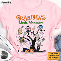 Personalized Halloween Gift For Grandma Little Monsters Shirt - Hoodie - Sweatshirt 28046 thumb 1