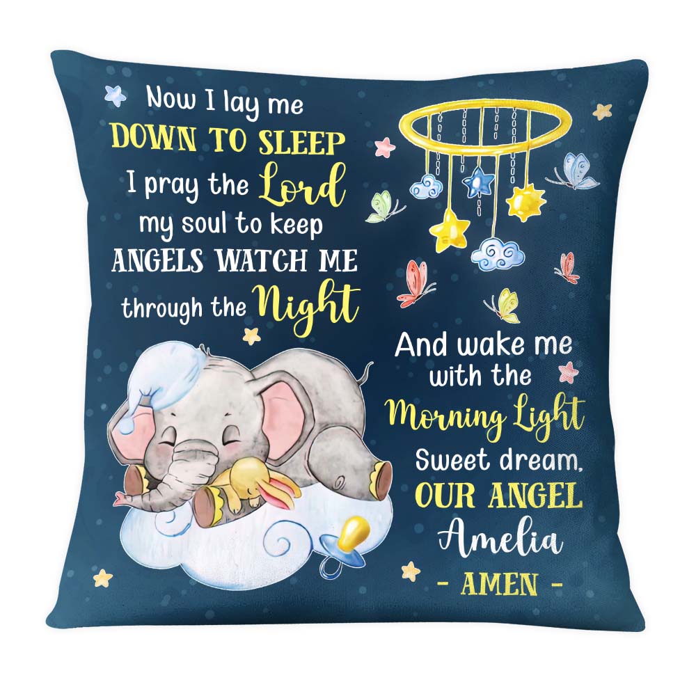 Personalized Gift For Baby Prayer Now I Lay Me Down To Sleep Pillow 28047 Primary Mockup