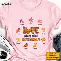 Personalized Gift For Grandma Fall Pattern Love Is Being Called Shirt - Hoodie - Sweatshirt 28048 thumb 1