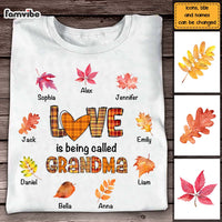 Personalized Gift For Grandma Fall Pattern Love Is Being Called Shirt - Hoodie - Sweatshirt 28048 thumb 1