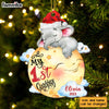 Personalized Baby Gift My First Christmas Elephant Ornament 28050 1