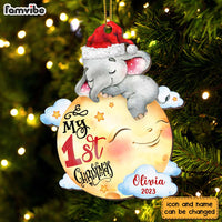 Personalized Baby Gift My First Christmas Elephant Ornament 28050 thumb 1