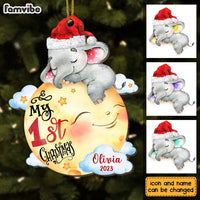 Personalized Baby Gift My First Christmas Elephant Ornament 28050 thumb 1