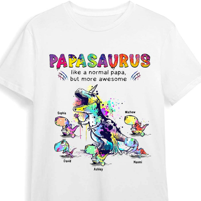 Personalized Papasaurus More Awesome Drawing Style Shirt - Hoodie - Sweatshirt 28051 1