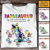 Personalized Papasaurus More Awesome Drawing Style Shirt - Hoodie - Sweatshirt 28051 thumb 1