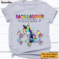 Personalized Papasaurus More Awesome Drawing Style Shirt - Hoodie - Sweatshirt 28051 thumb 1