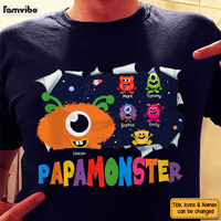 Personalized Papamonster Gift For Grandpa Monster Funny Shirt - Hoodie - Sweatshirt 28053 thumb 1