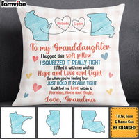 Personalized Gift For Granddaughter Long Distance Pillow 28059 thumb 1