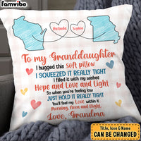 Personalized Gift For Granddaughter Long Distance Pillow 28059 thumb 1